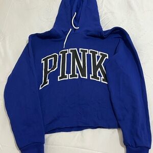 PINK Victoria's Secret Royal Blue Hoodie Women’s Size Small